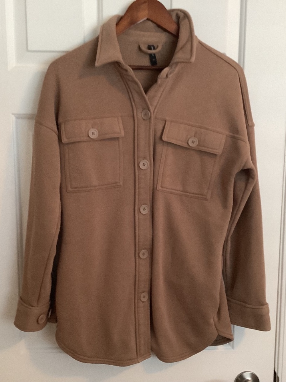 LazyPants Camel Shacket